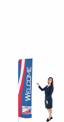 Rectangular Flag 2m | Premium