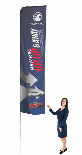 Rectangular Flag 4m | Premium
